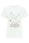 Maison Margiela Numbers Logo T-shirt In Cream