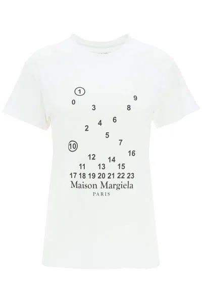 Maison Margiela Numbers Logo T-shirt In Multicolor | ModeSens