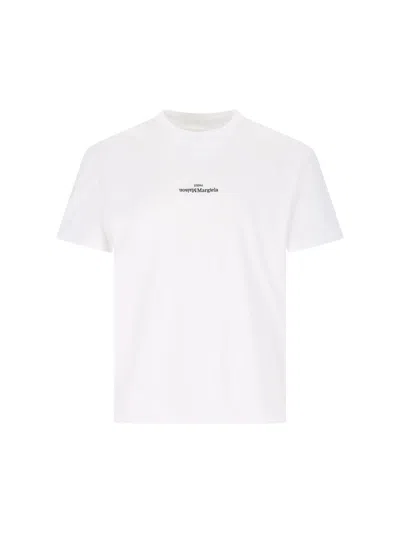 Maison Margiela Logo T-shirt In White