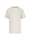 Maison Margiela Crew Neck Plain Design Short Sleeves In White