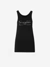 Maison Margiela Logo Stamp Tank Top In Black