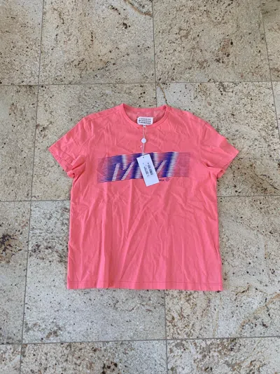 Pre-owned Maison Margiela Logo Tee In Pink