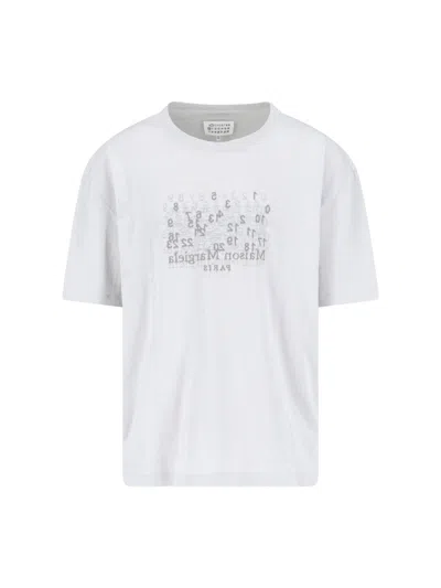 Maison Margiela Logo T-shirt In White