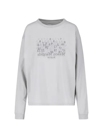 Maison Margiela Logo T-shirt In Neutral