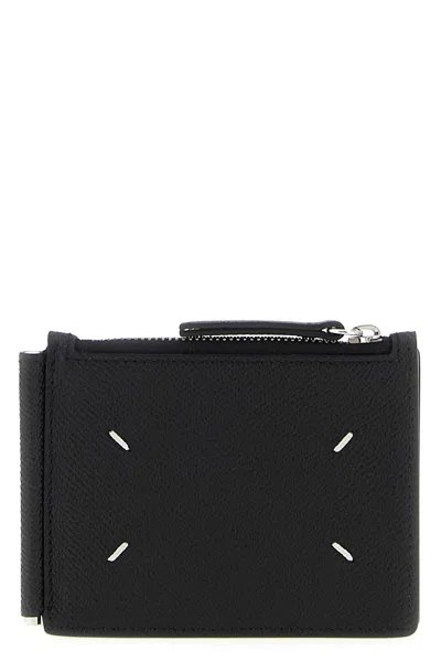 Maison Margiela Logo Wallet In Black