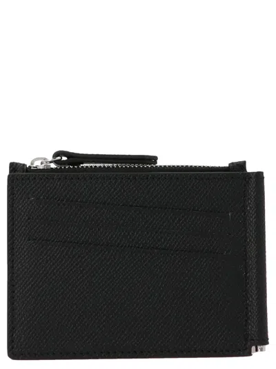 Maison Margiela Logo Wallet In Black