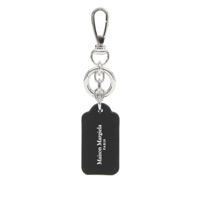 Maison Margiela Logo-plaque Keyring In Multi