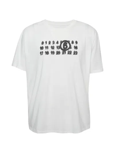 Pre-owned Maison Margiela Logo-print T-shirt In White