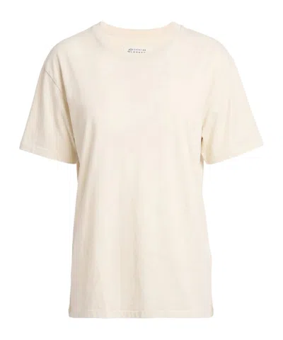 Maison Margiela Logo-print T-shirts In White