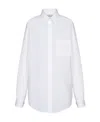 Maison Margiela Buttoned Long-sleeved Shirt In White