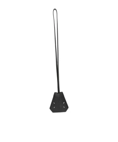 Maison Margiela Long Lanyard Keychain In Black