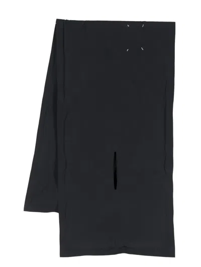 Maison Margiela Long-length Scarf In Black