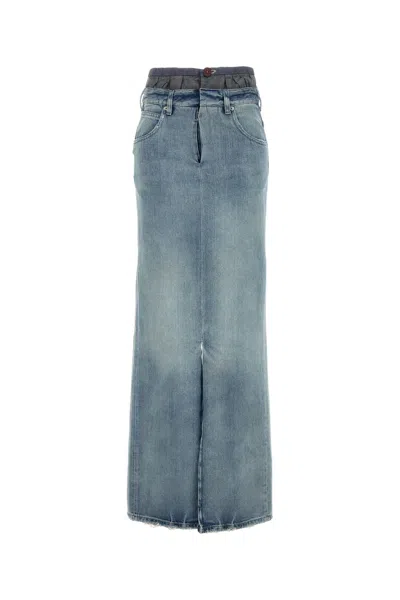 MAISON MARGIELA GONNA IN DENIM DONNA