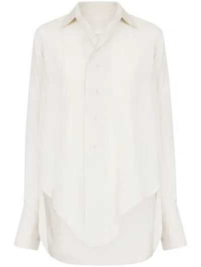 Maison Margiela Long-sleeve Buttoned Shirt In Neutrals