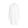 Maison Margiela Womens Optical White Relaxed-fit Long-sleeve Cotton Shirt In White