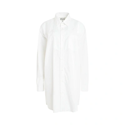 MAISON MARGIELA WOMEN'S LONG SLEEVE COTTON POPLIN SHIRT
