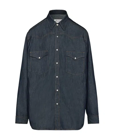 Maison Margiela Denim Shirt In Blue
