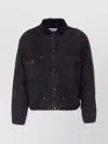 Maison Margiela Long Sleeve Jacket Featuring Front Pockets In Black