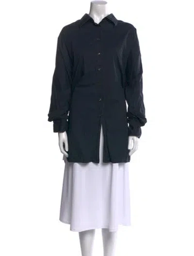 Pre-owned Maison Margiela Long Sleeve Tunic In Blue