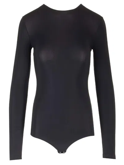 Maison Margiela Long Sleeved Bodysuit Tops Black