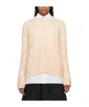 Maison Margiela Orange Raglan Cardigan In Pink