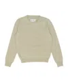 Maison Margiela Long Sleeved Crewneck T-shirt In Gray