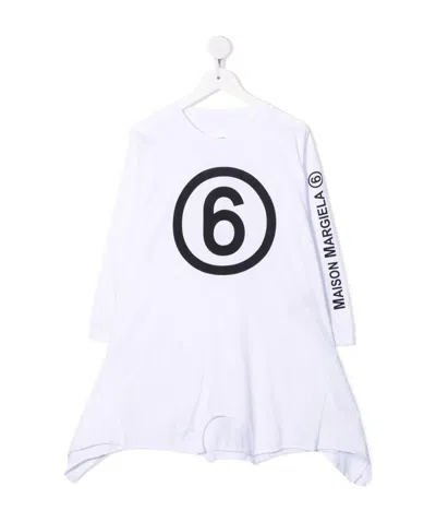 Maison Margiela Long-sleeved Dress In White