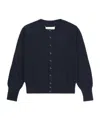 Maison Margiela Long-sleeved Knitted Cardigan In Black
