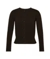 Maison Margiela Cropped Crewneck Cardigan In Black