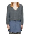 Maison Margiela Gray Handcrafted Cardigan In Gray