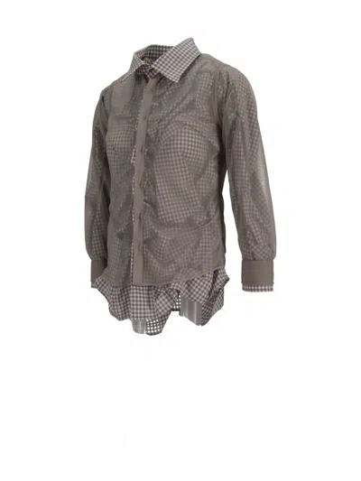 Maison Margiela Long-sleeved Shirt In Multi