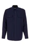 Maison Margiela Long-sleeved Shirt In Blue