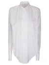 Maison Margiela Oversized Long-sleeve Shirt In Lightweight Cotton In White