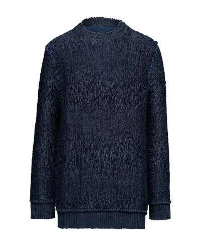 Maison Margiela Long-sleeved Sweater In Black