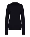 Maison Margiela Merino Wool Sweater Woman Black In Black