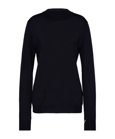 Maison Margiela Long-sleeved Sweater In Black