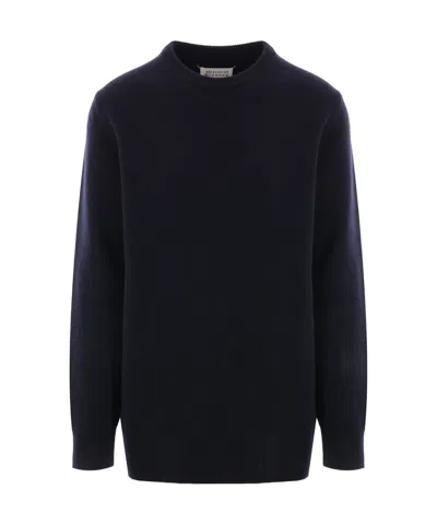 Maison Margiela Long-sleeved Sweater In Black