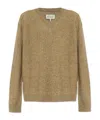 Maison Margiela Long-sleeved Sweater In Brown