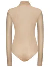 Maison Margiela Long-sleeved Bodysuit With Turtleneck And Stitch Detailing In Multi