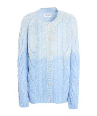 Maison Margiela Long Sleeves Cardigan In Blue