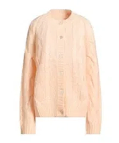 Maison Margiela Long Sleeves Cardigans In Pink