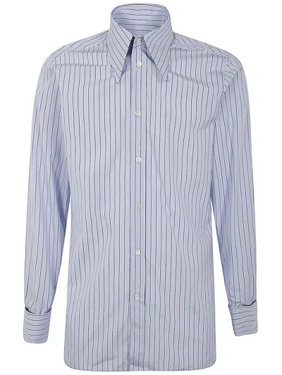 Maison Margiela Long Sleeves Shirt In Blue