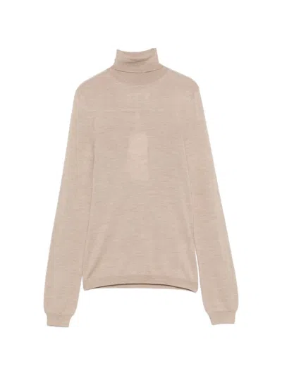 Maison Margiela Long-sleeve Roll-neck Sweater In Neutral