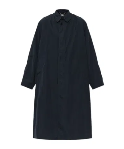 Maison Margiela Button-fastening Long-sleeve Coat In Black