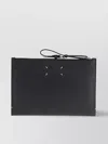 Maison Margiela Loop Handle Leather Clutch Bag