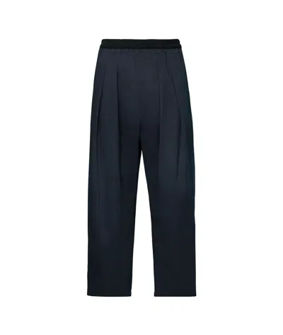 MAISON MARGIELA MAISON MARGIELA PLEATED LOOSE-FIT CROPPED PANTS