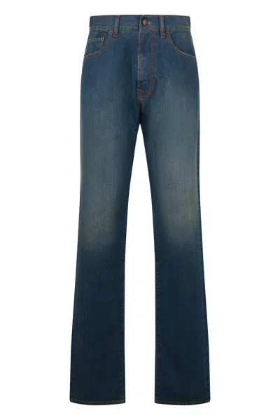 Maison Margiela Loose Fit Denim Jeans In Blue