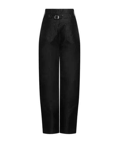 Maison Margiela Loose Straightleg Trousers In Black