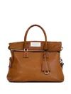 Maison Margiela Medium 5ac Loved To Death Leather Top Handle Bag In Brown