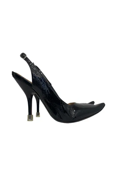 Maison Margiela Loved To Death Slingback Sandals Shoes In Black